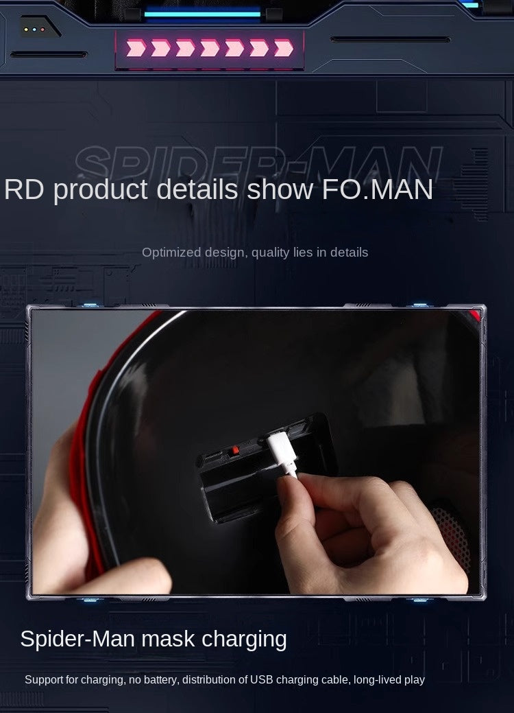 Mascara Spiderman Venom - Ojos movibles con control